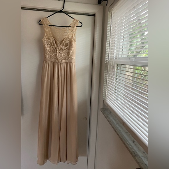 Champagne Morilee by Madeline Gardner Bridesmaids Dress - Picture 2 of 10